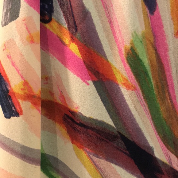 HD in Paris Top Womens 2 Silky Multicolor Anthropolgie Wrap Blouse Artsy Boho - Picture 4 of 10